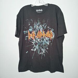 Def Leppard black graphic tee size XL